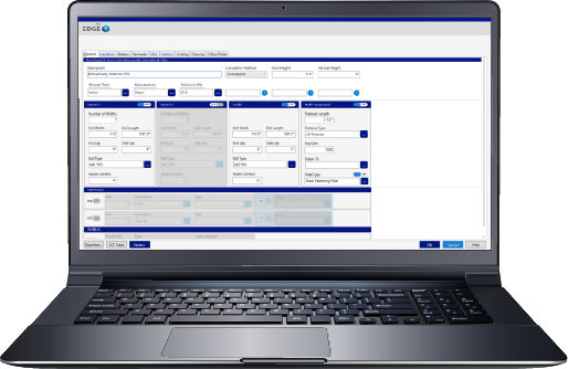 Laptop running Estimating Edge