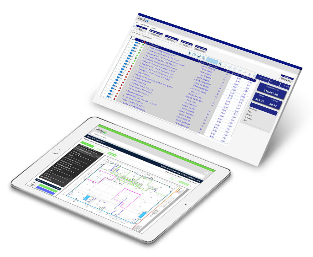 EDGE Roofing Estimating on Phone and Tablet EDGE Roofing Estimating on Phone and Tablet