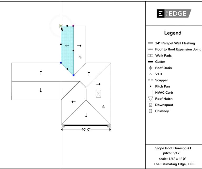 Roofing Standing Seam Module – Drawing Tools - Estimating Edge